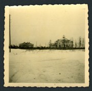 Церковь Вознесения Господня (старая), Фото 1941 г. с аукциона e-bay.de. Редкий ракурс с юго-восточной стороны<br>, Фёдоровское, Тосненский район, Ленинградская область