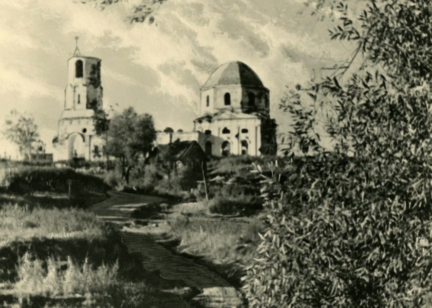 Церковь Илии Пророка, Дретино (Старорусский район, Новгородская область). архивная фотография, Фото 1941 г. с аукциона e-bay.de