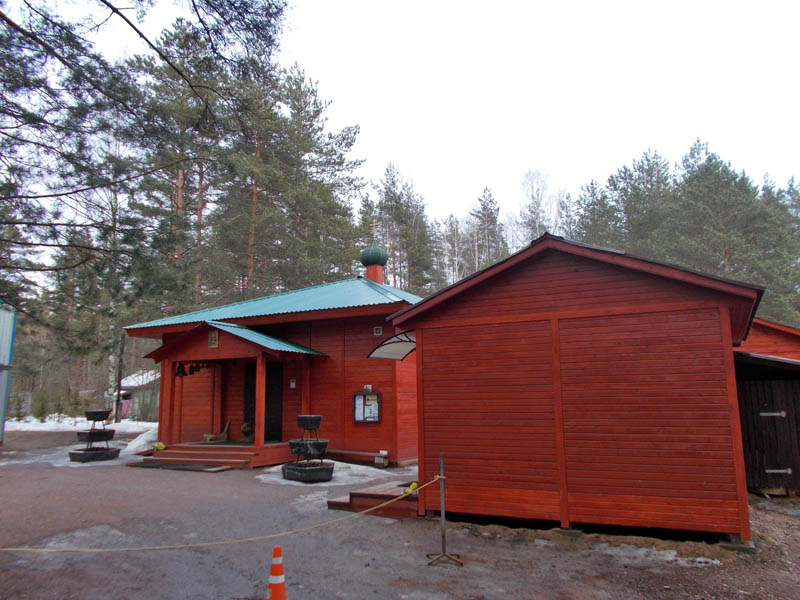 Церковь Сошествия Святого Духа в Комарове (временная), Комарово (Санкт-Петербург, Курортный район, г. Санкт-Петербург). фасады, вид с ю-з