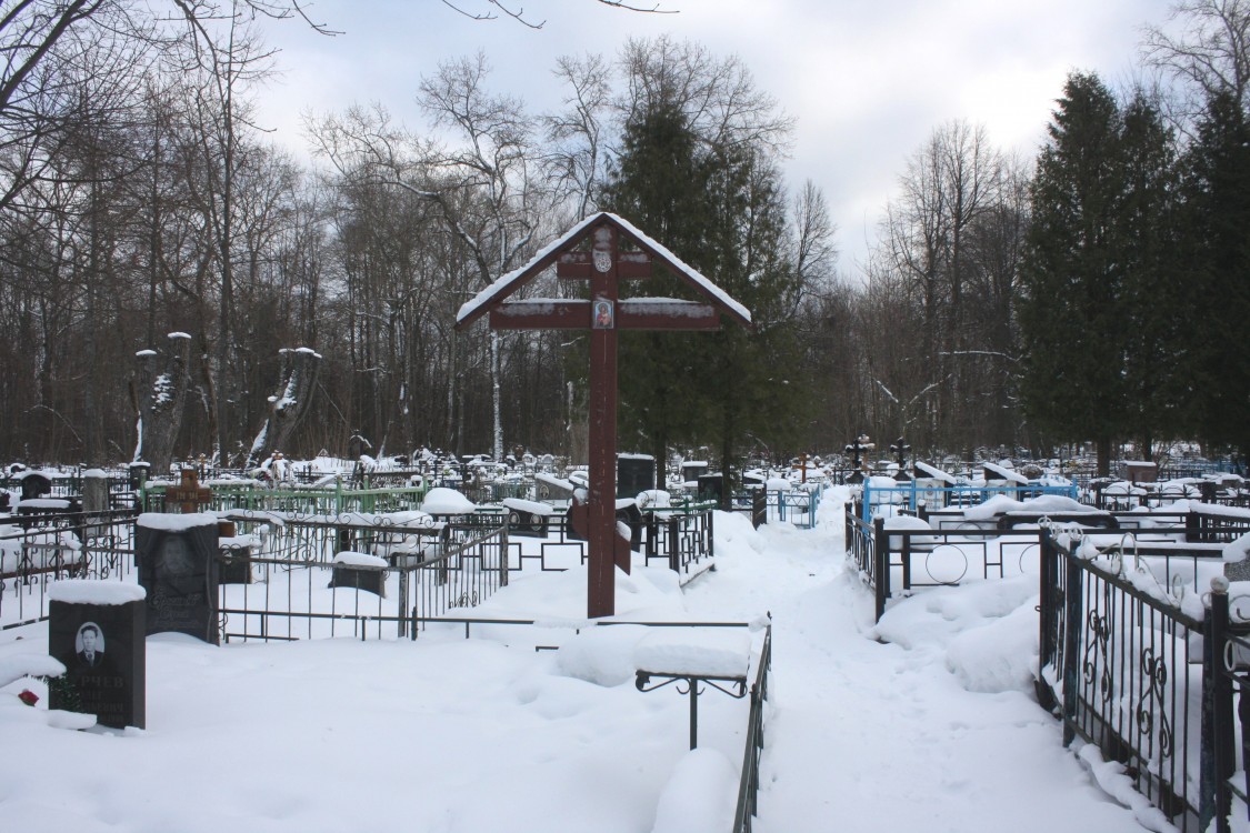 Церковь Рождества Христова, Петровское (Клинский городской округ, Московская область). дополнительная информация, Вид на церковное место с запада.