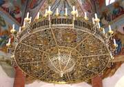 Церковь Георгия Победоносца, Установлено паникадило храма.<br>, Дмитров, Дмитровский городской округ, Московская область