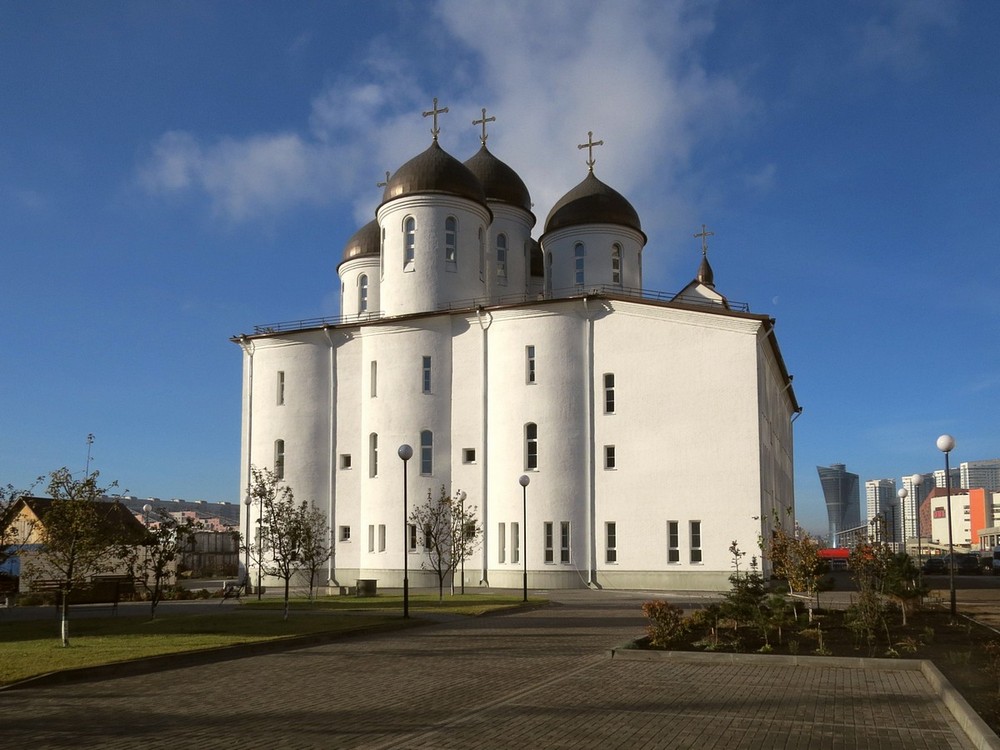 Аэропорт. Церковь Сергия Радонежского на Ходынском поле (новая). фасады