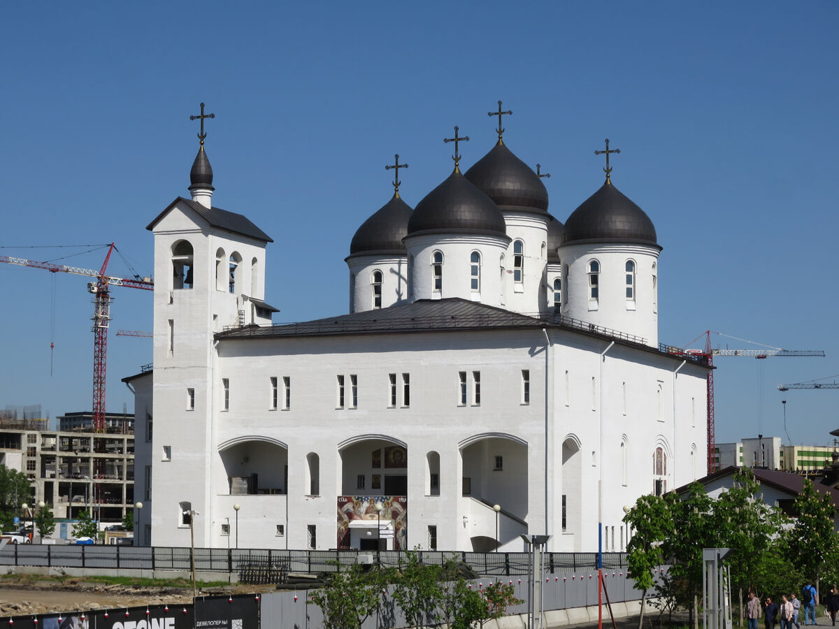 Церковь Сергия Радонежского на Ходынском поле (новая), Аэропорт (Северный административный округ (САО), г. Москва). фасады