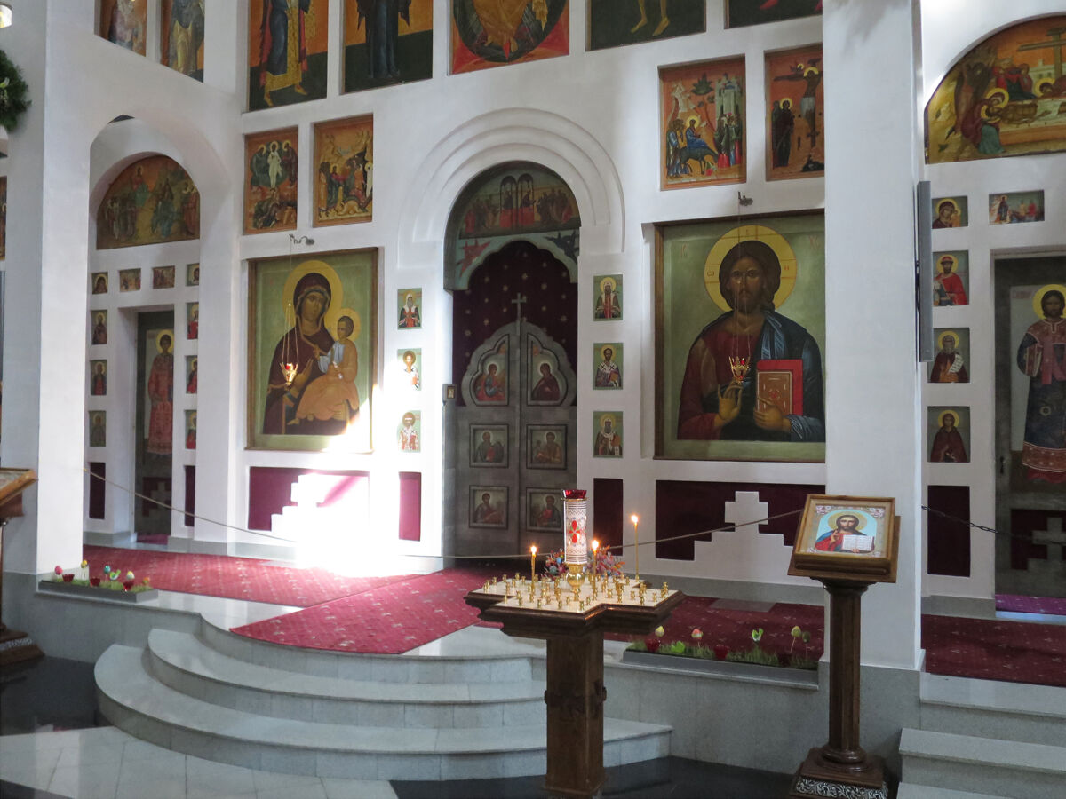 Церковь Сергия Радонежского на Ходынском поле (новая), Аэропорт (Северный административный округ (САО), г. Москва). интерьер и убранство