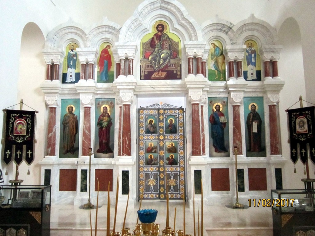 Константино-Еленинский монастырь. Церковь Похвалы Божией Матери, Ленинское (Выборгский район, Ленинградская область). интерьер и убранство, Иконостас церкви иконы 