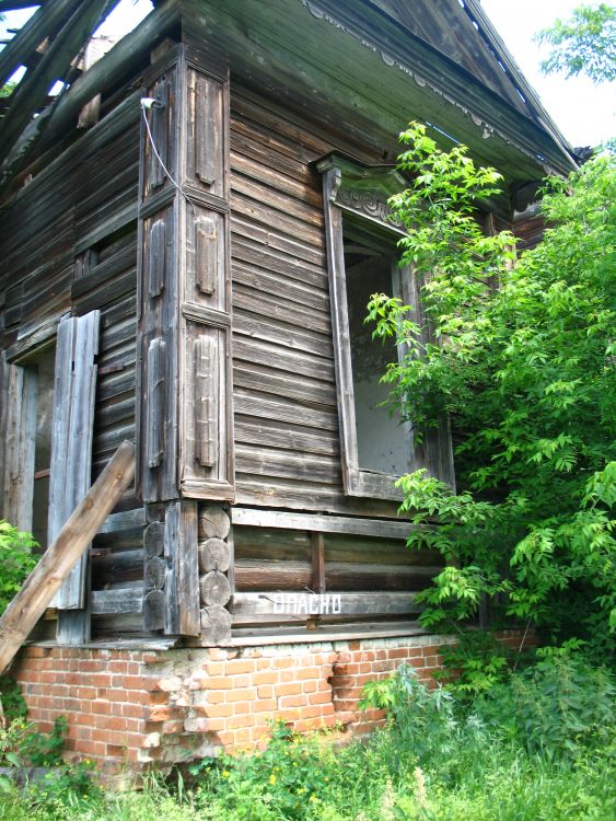 Старая Тушка. Церковь Рождества Пресвятой Богородицы. , остатки декора стен