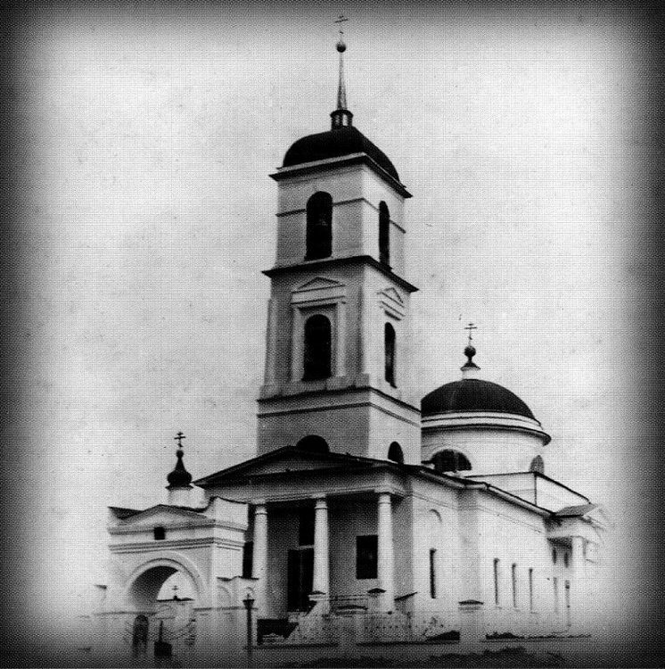 Чебаркуль. Церковь Спаса Преображения (старая). архивная фотография, Дореволюционное фото