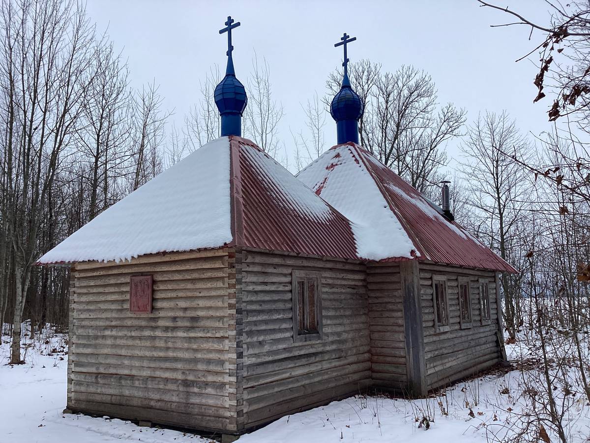 Церковь Сретения Господня, Рдейская пустынь (Холмский район, Новгородская область). фасады, Вид с северо-востока