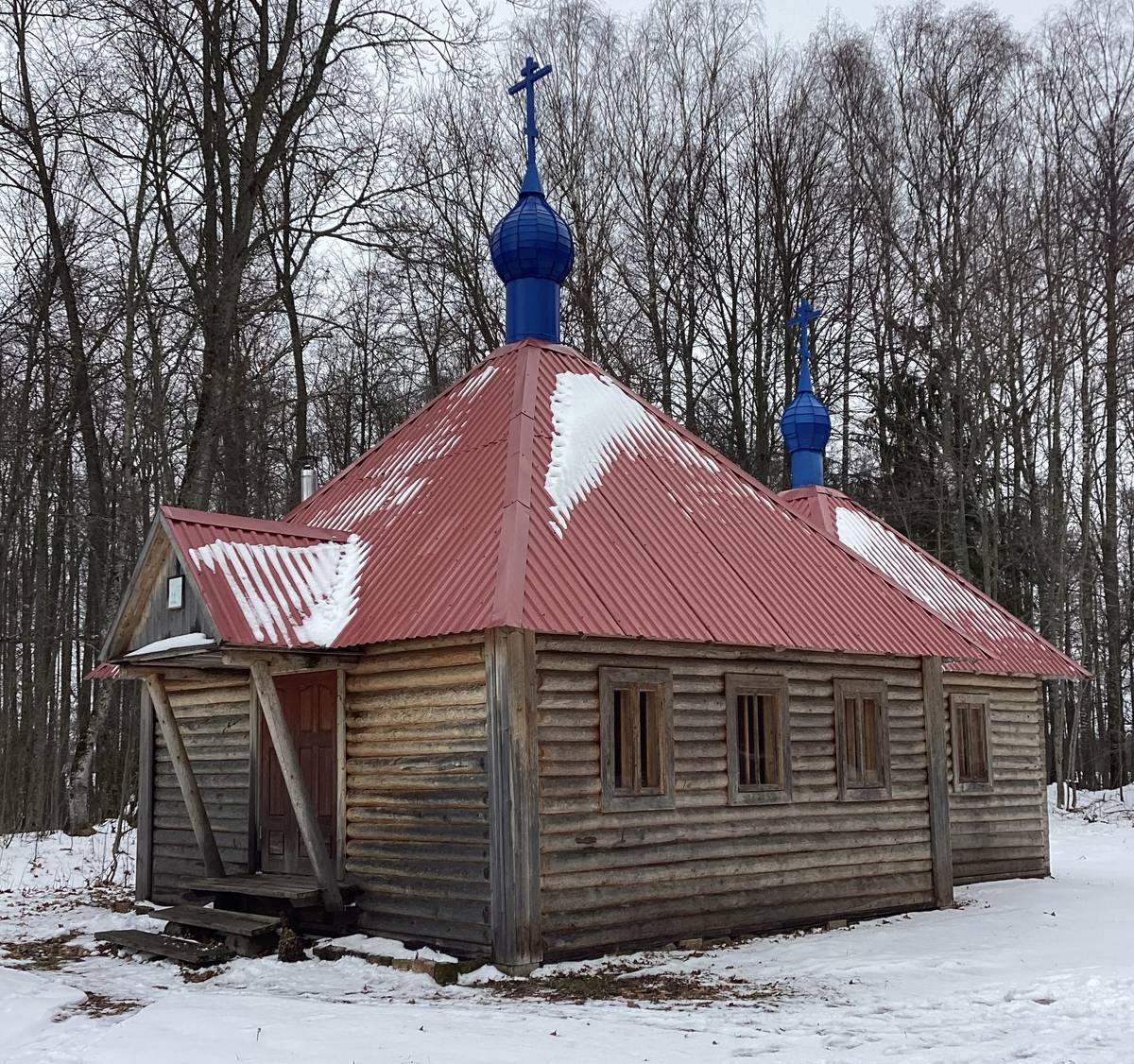 Церковь Сретения Господня, Рдейская пустынь (Холмский район, Новгородская область). фасады, Вид с юго-запада