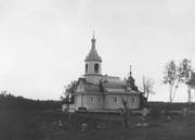Трифонов Печенгский монастырь в Луостари. Церковь Сретения Господня, Старинное фото с сайта digitaltmuseum.no. Автор Ellisif Rannveig Wessel<br>, Луостари, Печенгский район, Мурманская область