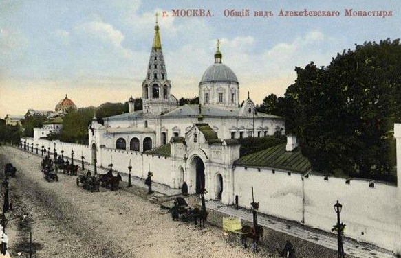 Алексеевский женский монастырь, Хамовники (Центральный административный округ (ЦАО), г. Москва). архивная фотография, Фотоснимок с сайта: Pastvu.com/246970