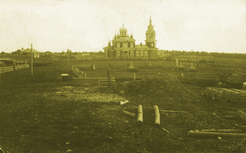 Церковь Спаса Всемилостивого, Парабель (Парабельский район, Томская область). архивная фотография