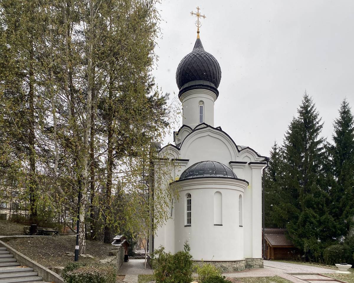 Восточный фасад, фасады. Церковь Николая Чудотворца, Белокуриха (Белокуриха, город, Алтайский край)