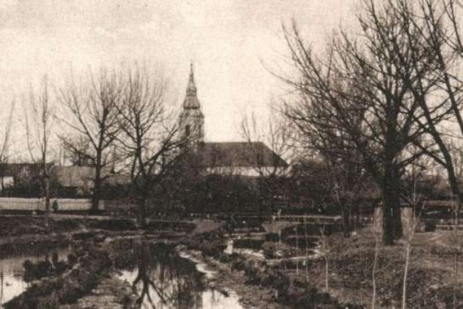 Церковь Георгия Победоносца, Баттонья (Венгрия, Прочие страны). архивная фотография, Из коллекции открыток Zempleni Muzeum (Szerencs): https://gallery.hungaricana.hu/en/SzerencsKepeslap/5019