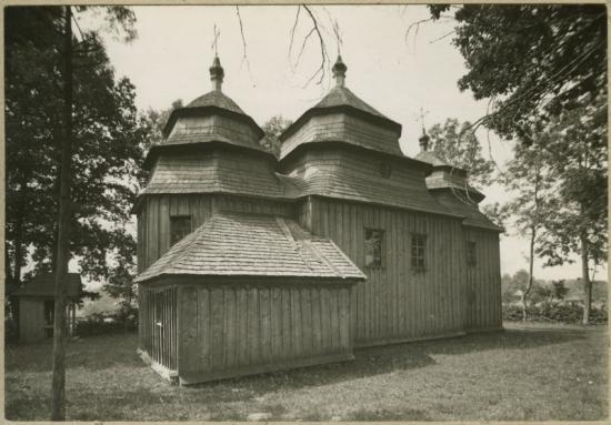 Моршин. Церковь Покрова Пресвятой Богородицы. архивная фотография, церковь 1825 года постройки