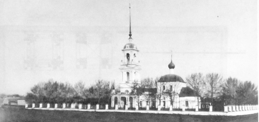 Церковь Всех Святых, Ростов Великий (Ростовский район, Ярославская область). архивная фотография, Вид с юго-запада. Фото конца 19-начало 20 века. Фото из фонда ЯИАМЗ