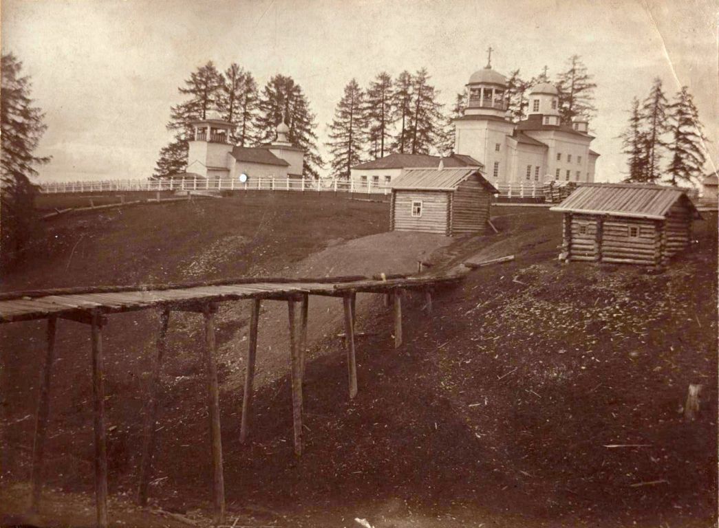 Ущельский Иовский монастырь, Ущелье (Лешуконский район, Архангельская область). архивная фотография, Фото начала ХХ века из фондов Усть-Цилемского историко-мемориального музея А.В. Журавского