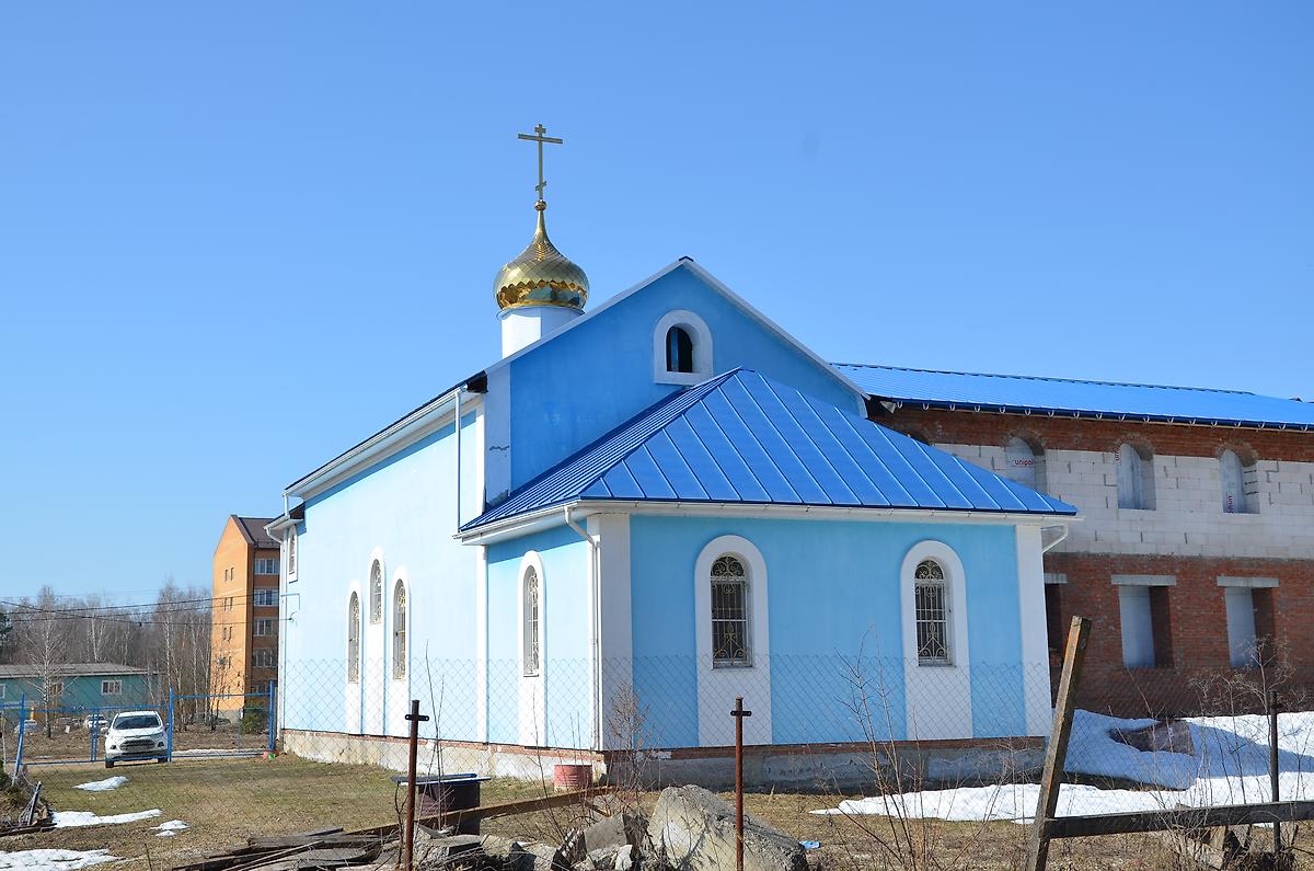 фасады. Церковь иконы Божией Матери "Всех скорбящих Радость" (строящаяся), Товарково (Дзержинский район, Калужская область)