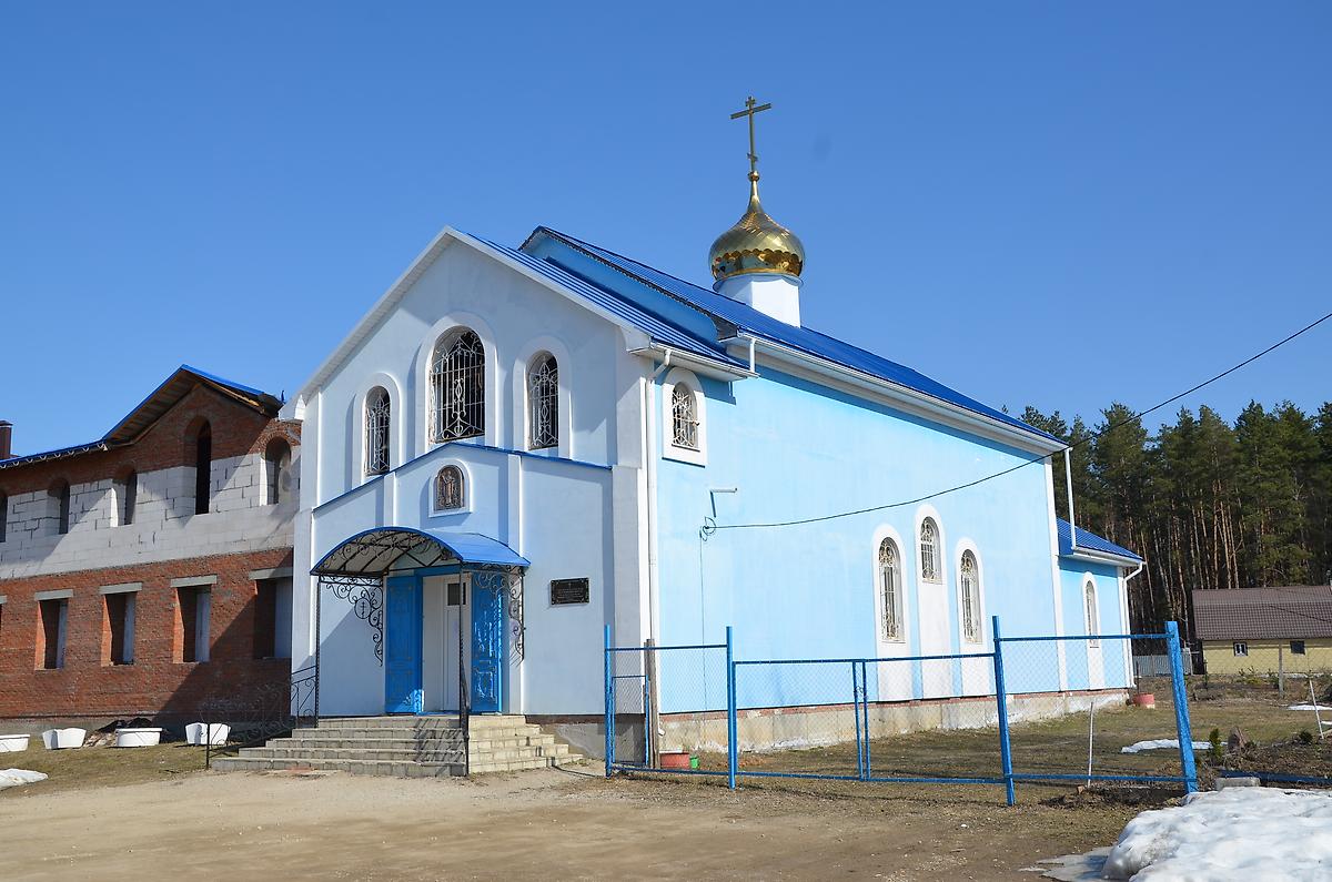 фасады. Церковь иконы Божией Матери "Всех скорбящих Радость" (строящаяся), Товарково (Дзержинский район, Калужская область)