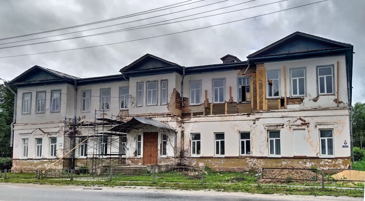 Домовая церковь Александра Ошевенского при бывшем духовном училище, Каргополь (Каргопольский район, Архангельская область). фасады