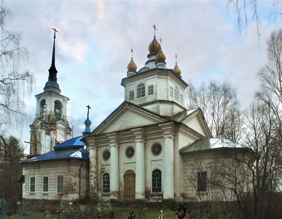 Церковь Успения Пресвятой Богородицы во Льгове, Успенье, урочище (Галичский район, Костромская область). фасады, Южный фасад