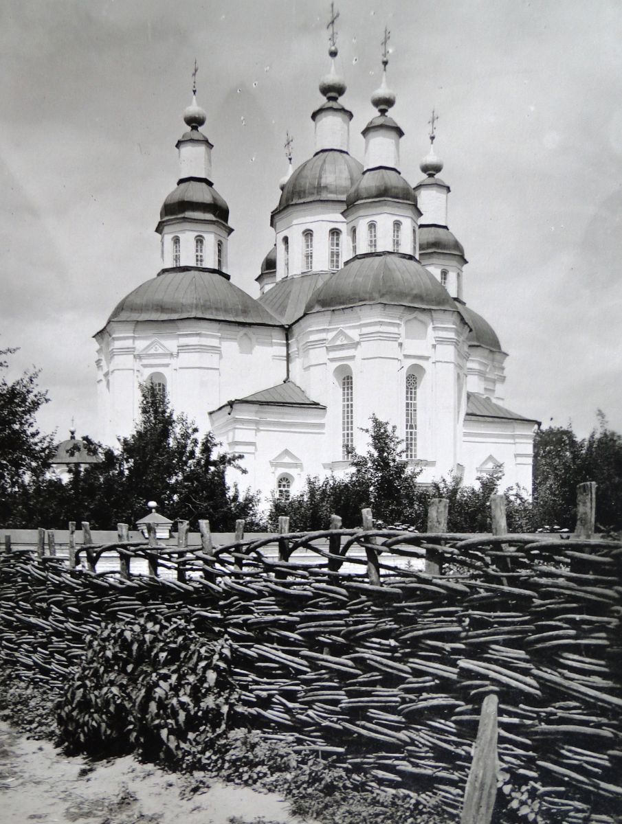 Церковь Успения Пресвятой Богородицы, Лютенька (Миргородский район, Украина, Полтавская область). архивная фотография, Вид с юга. Фото П.Н. Жолтовского, 1932 г.