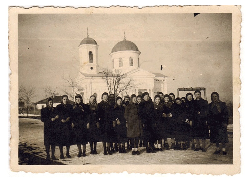 Плавни. Церковь Михаила Архангела. архивная фотография, Фото 1943 г. с аукциона e-bay.de