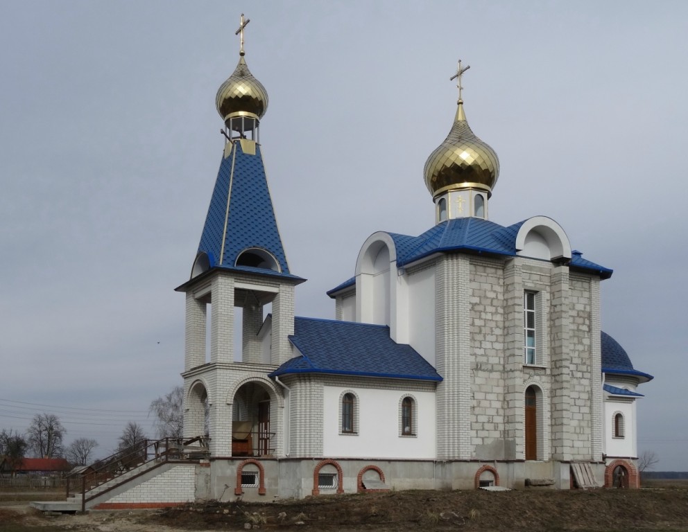 Песочная Буда. Церковь Успения Пресвятой Богородицы (строящаяся). фасады