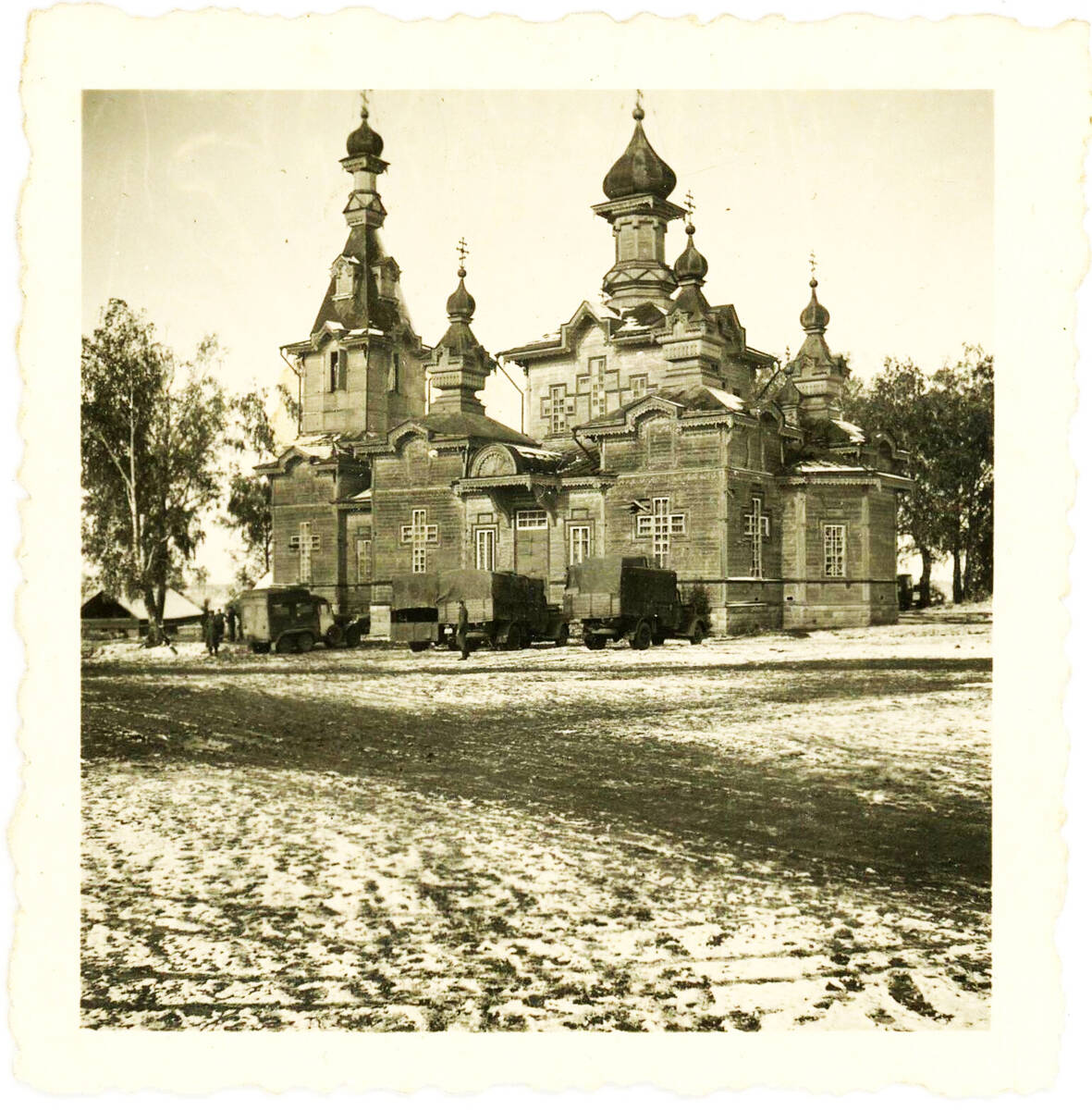 Церковь Успения Пресвятой Богородицы, Белик (Починковский район, Смоленская область). архивная фотография, Вид с юго-восточной стороны. Фото 1941 г. с аукциона e-bay.de