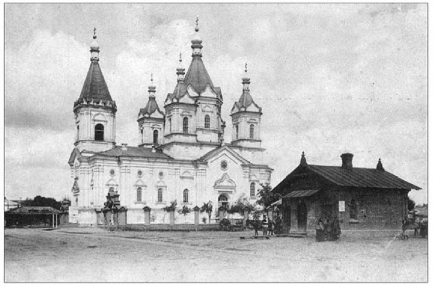 Полтава. Собор Спаса Преображения. архивная фотография, Частная коллекция. Фото 1910-х годов