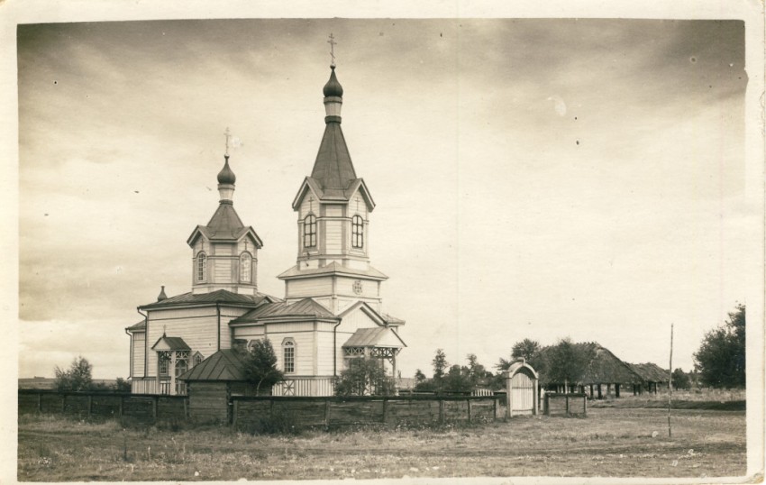 Твердыни. Церковь Успения Пресвятой Богородицы. архивная фотография, Фото 1916 г. с аукциона e-bay.de