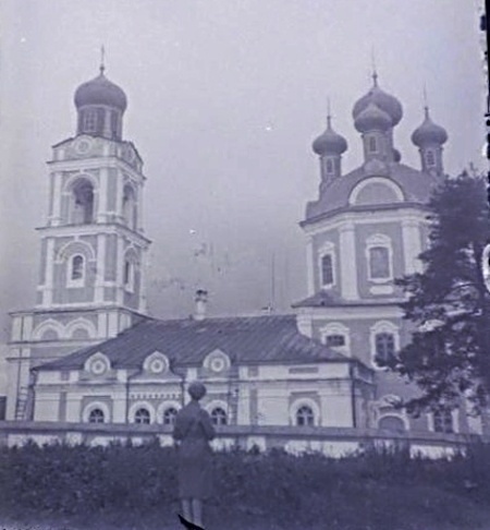 Церковь Успения Пресвятой Богородицы, Полново (Демянский район, Новгородская область). архивная фотография, Фото 1935 г. Вид с южной стороны. Госкаталог № 38735129. ГНИМА им Щусева