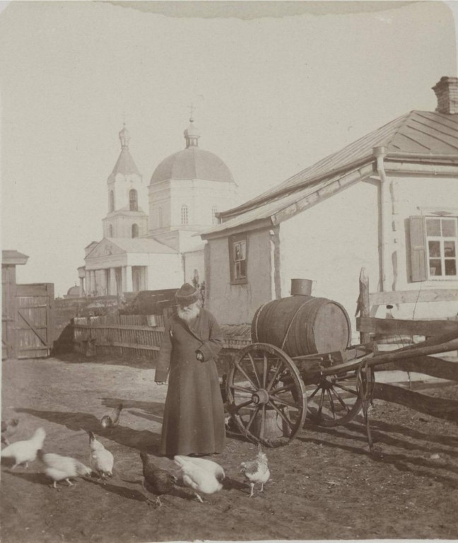 Новый Бурлук. Церковь Николая Чудотворца. архивная фотография, Частная коллекция. Фото 1900-х годов