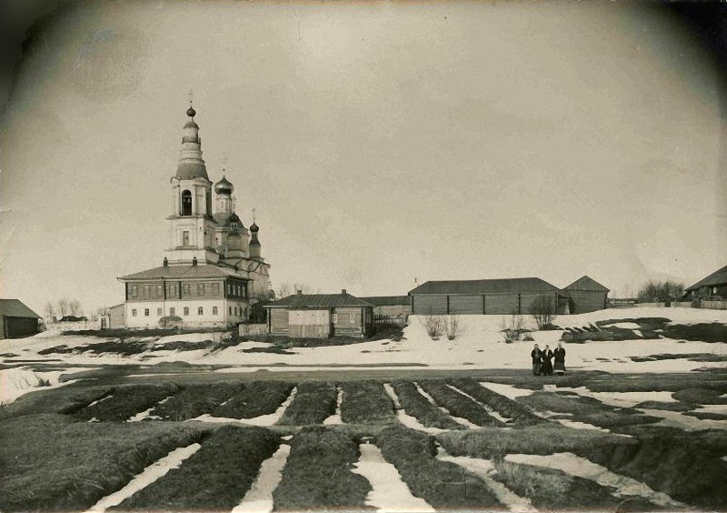 Церковь Рождества Пресвятой Богородицы, Сидорово (Грязовецкий район, Вологодская область). архивная фотография, Фото начала ХХ века из фондов Вологодского государственного историко-архитектурного и художественного музея-заповедника