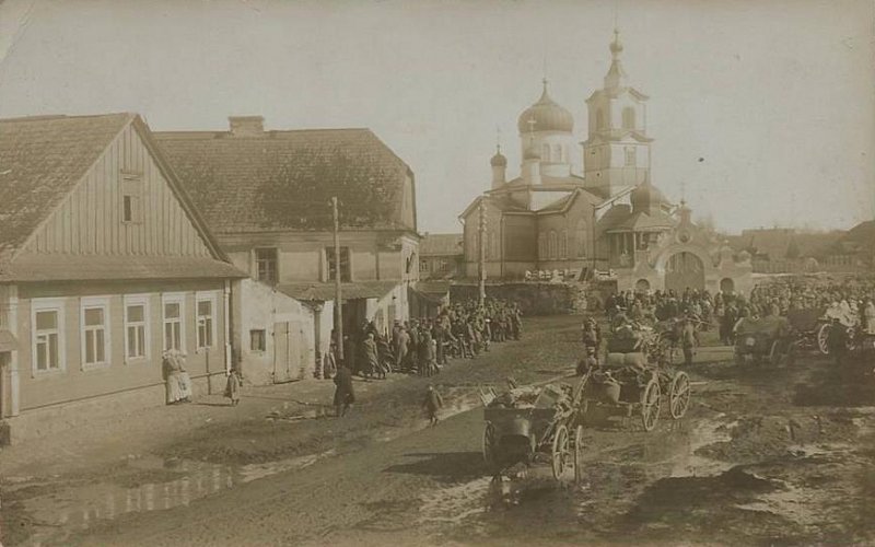 Ивенец. Церковь Евфросинии Полоцкой. архивная фотография, Частная коллекция. Фото 1916 г.