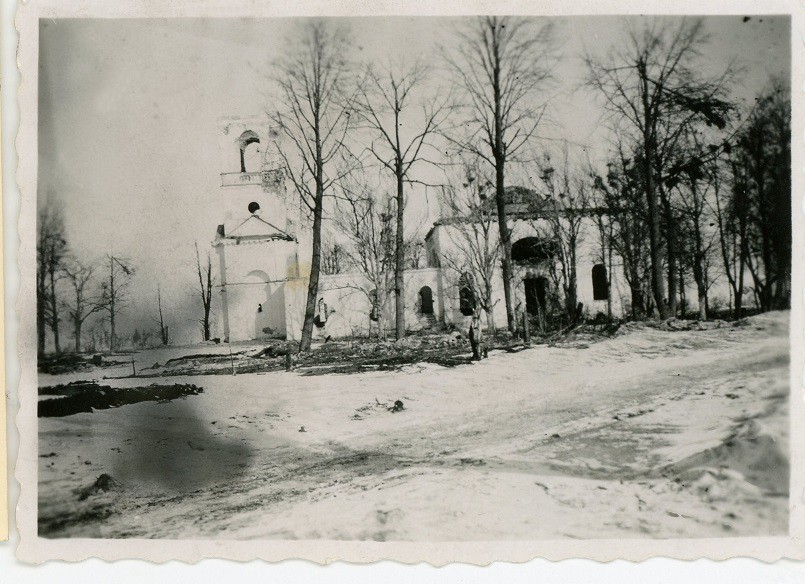 Нагово. Церковь Иоанна Богослова (старая). архивная фотография, Фото 1941 г. с аукциона e-bay.de