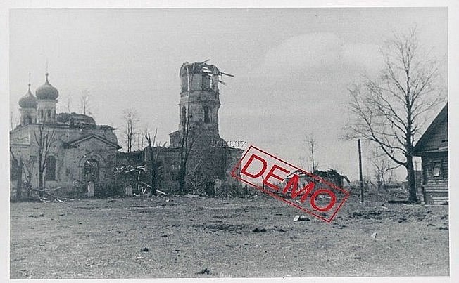 Налючи. Церковь Троицы Живоначальной. архивная фотография, Фото 1943 г. с аукциона e-bay.de