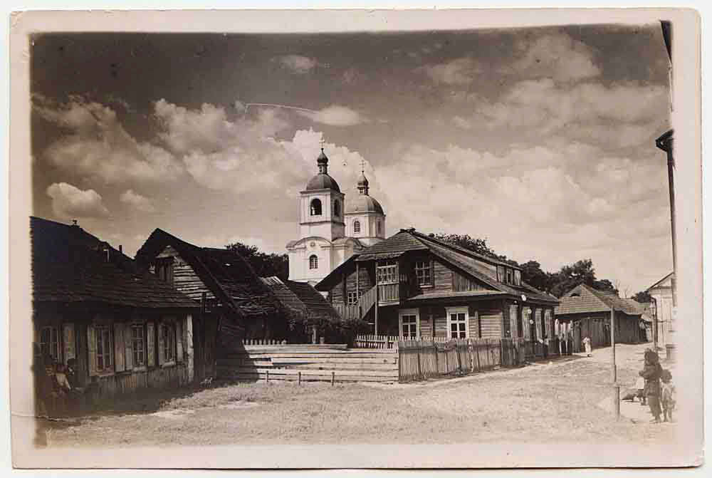 Пинск. Церковь Феодора Тирона (старая). архивная фотография, Почтовая фотооткрытка 1910-х годов