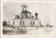 Церковь Рождества Христова, Храм после январских боёв 1942 г. Фото 1942 г. с аукциона e-Bay.de<br>, Борки, Парфинский район, Новгородская область