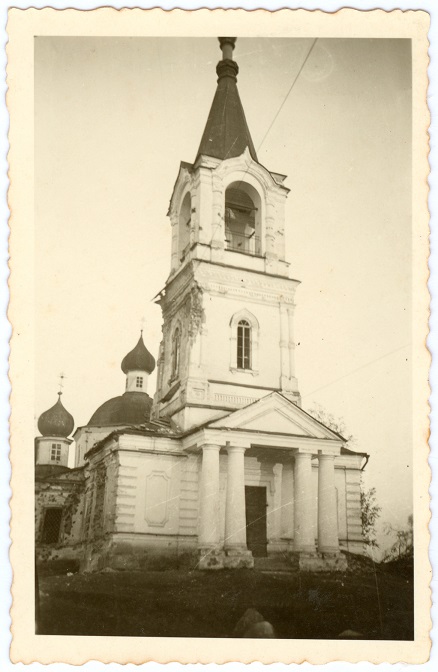 Церковь Рождества Христова, Борки (Парфинский район, Новгородская область). архивная фотография, Фото 1941 г. с аукциона e-bay.de