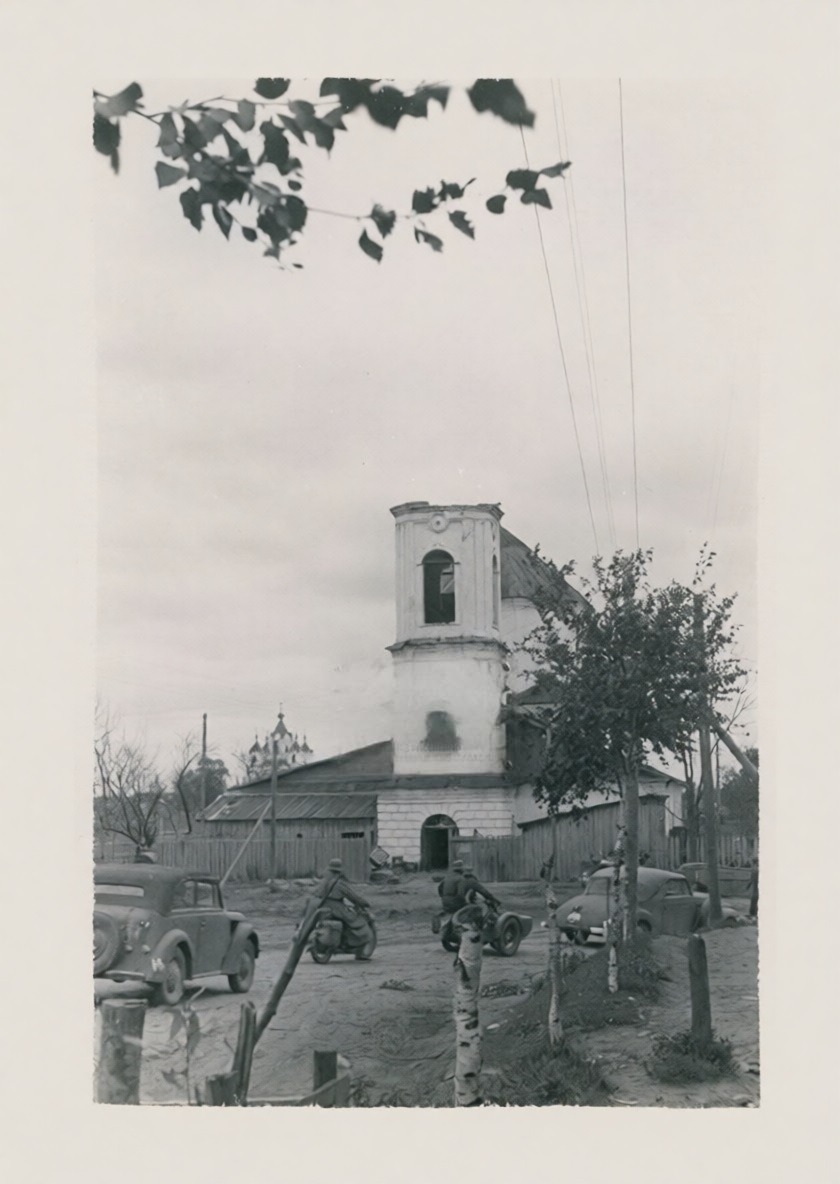 Фото 1941 г. с аукциона e-bay.de, архивная фотография. Церковь Параскевы Пятницы, Демидов (Демидовский район, Смоленская область)
