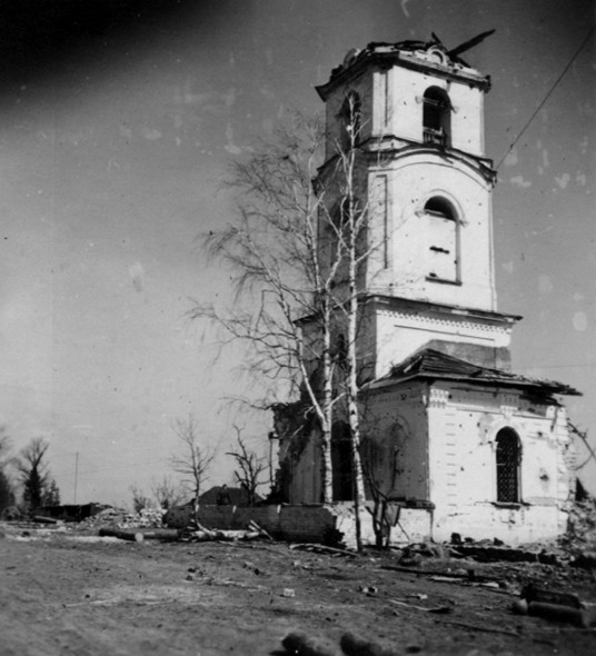 Воскресенское. Церковь Воскресения Христова. архивная фотография, Фото 1941 г. с аукциона e-bay.de