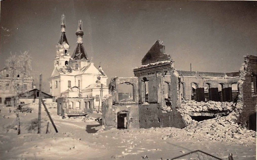 Собор Успения Пресвятой Богородицы, Невель (Невельский район, Псковская область). архивная фотография, Фото 1943 г. с аукциона e-bay.de