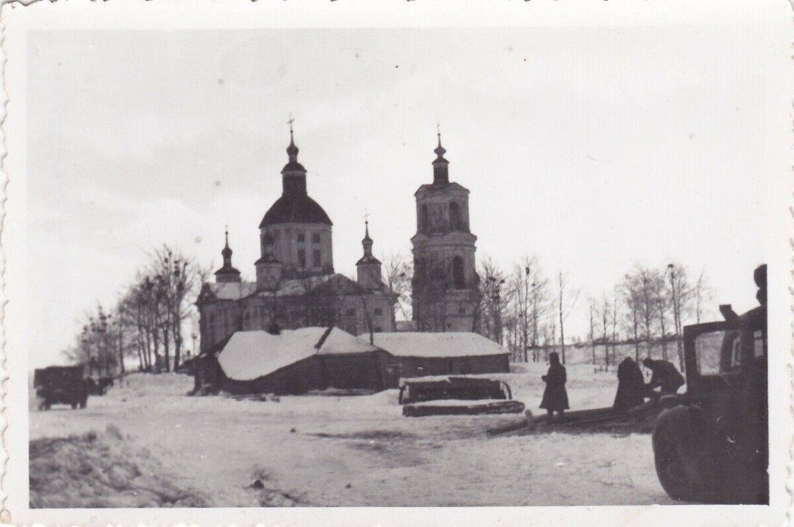 Вёшки. Церковь Троицы Живоначальной (старая). архивная фотография, Фото 1942 г. с аукциона e-bay.de