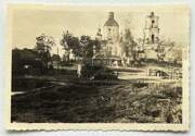 Церковь Троицы Живоначальной (старая), Северный фасад. Фото 1941 г. с аукциона e-bay.de<br>, Вёшки, Угранский район, Смоленская область