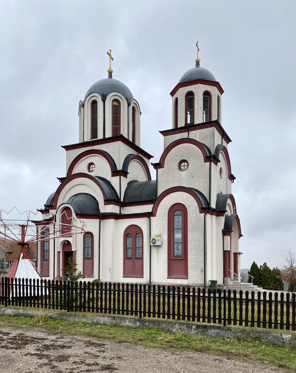 Вирине. Церковь Троицы Живоначальной. фасады, Вид с северо-запада