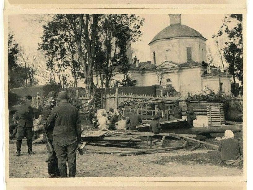 Церковь Николая Чудотворца в Завеличье, Псков (Псков, город, Псковская область). архивная фотография, Фото 1941 г. с аукциона e-bay.de