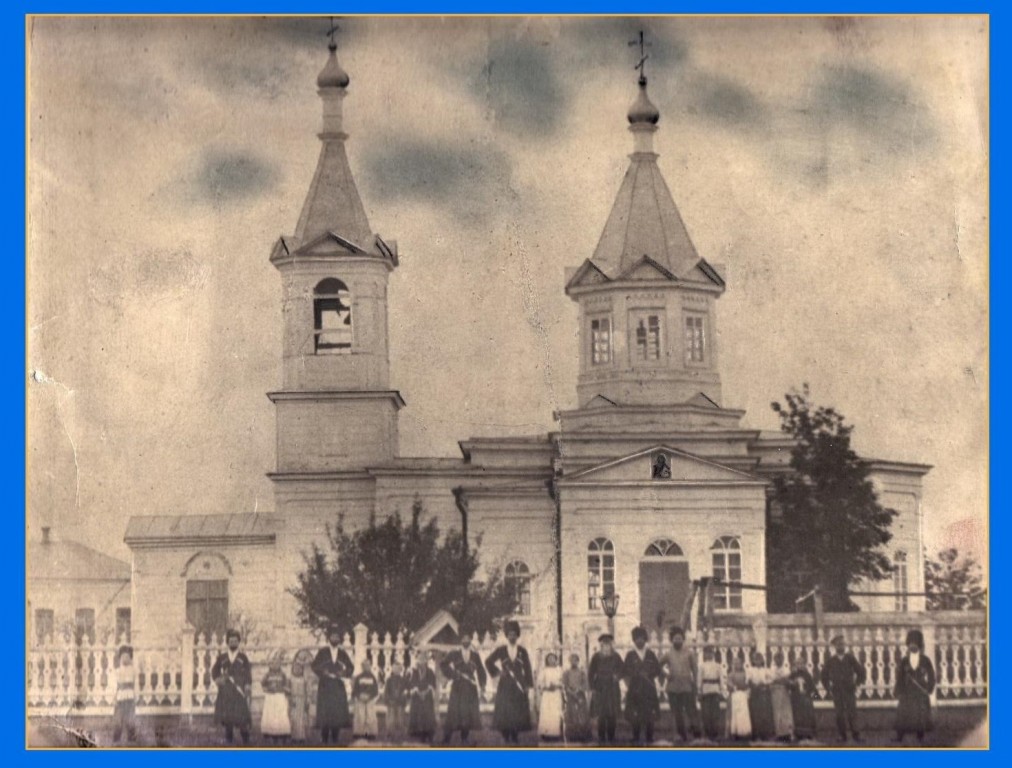 Церковь Николая Чудотворца, Новороговская (Егорлыкский район, Ростовская область). архивная фотография, Частная коллекция. Фото 1910-х годов