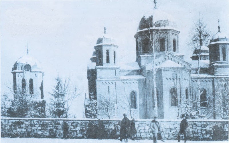 Церковь Николая Чудотворца, Заставна (Черновицкий район, Украина, Черновицкая область). архивная фотография, Частная коллекция. Фото 1910-х годов