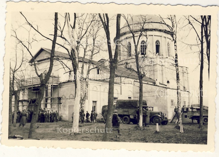 Сычёвка. Церковь Благовещения Пресвятой Богородицы (старая). архивная фотография, Фото 1942 г. с аукциона e-bay.de